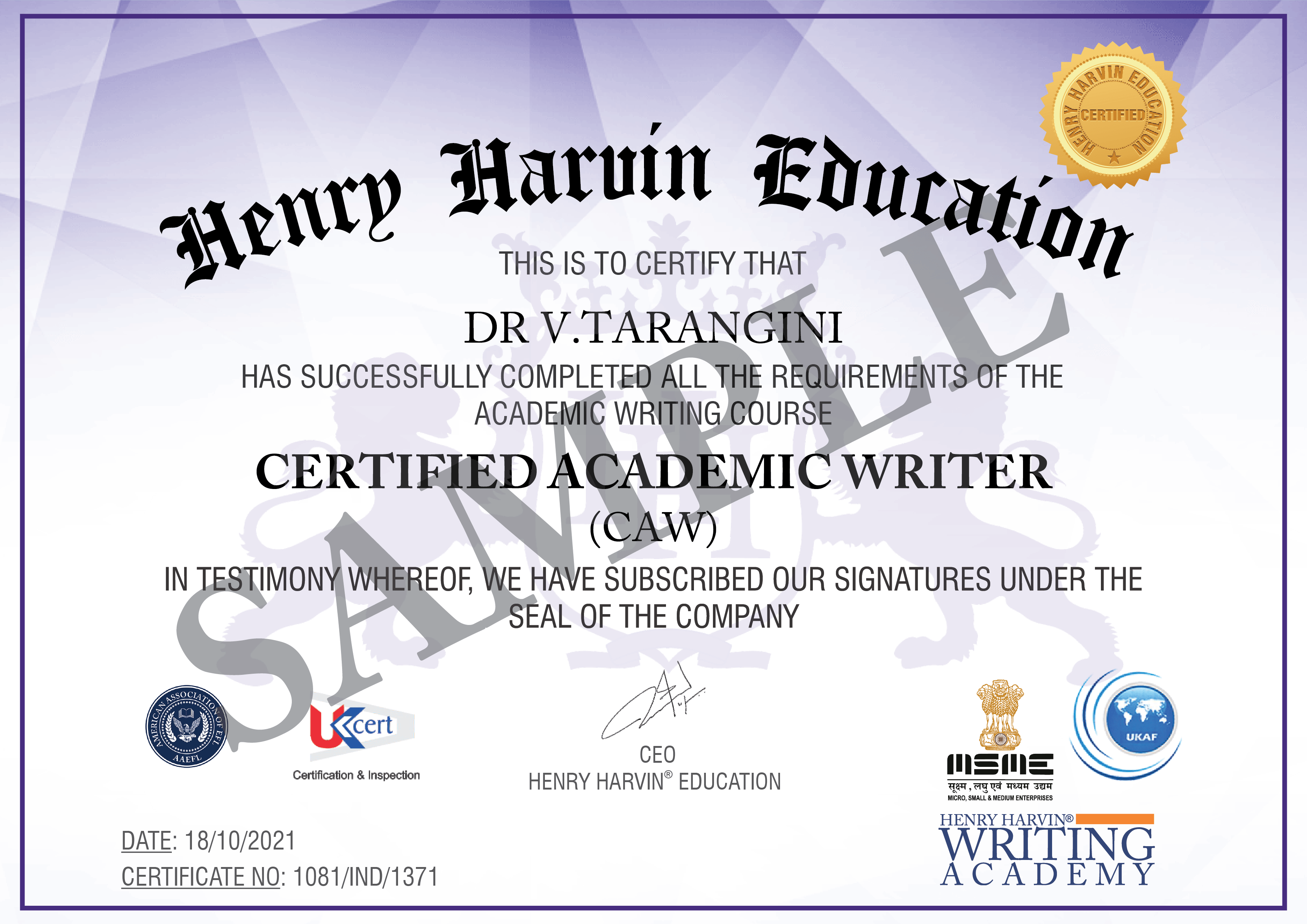 henry harvin creative writing course fees